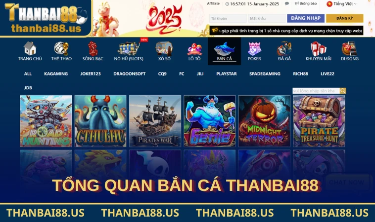 Tổng quan bắn cá THANBAI88